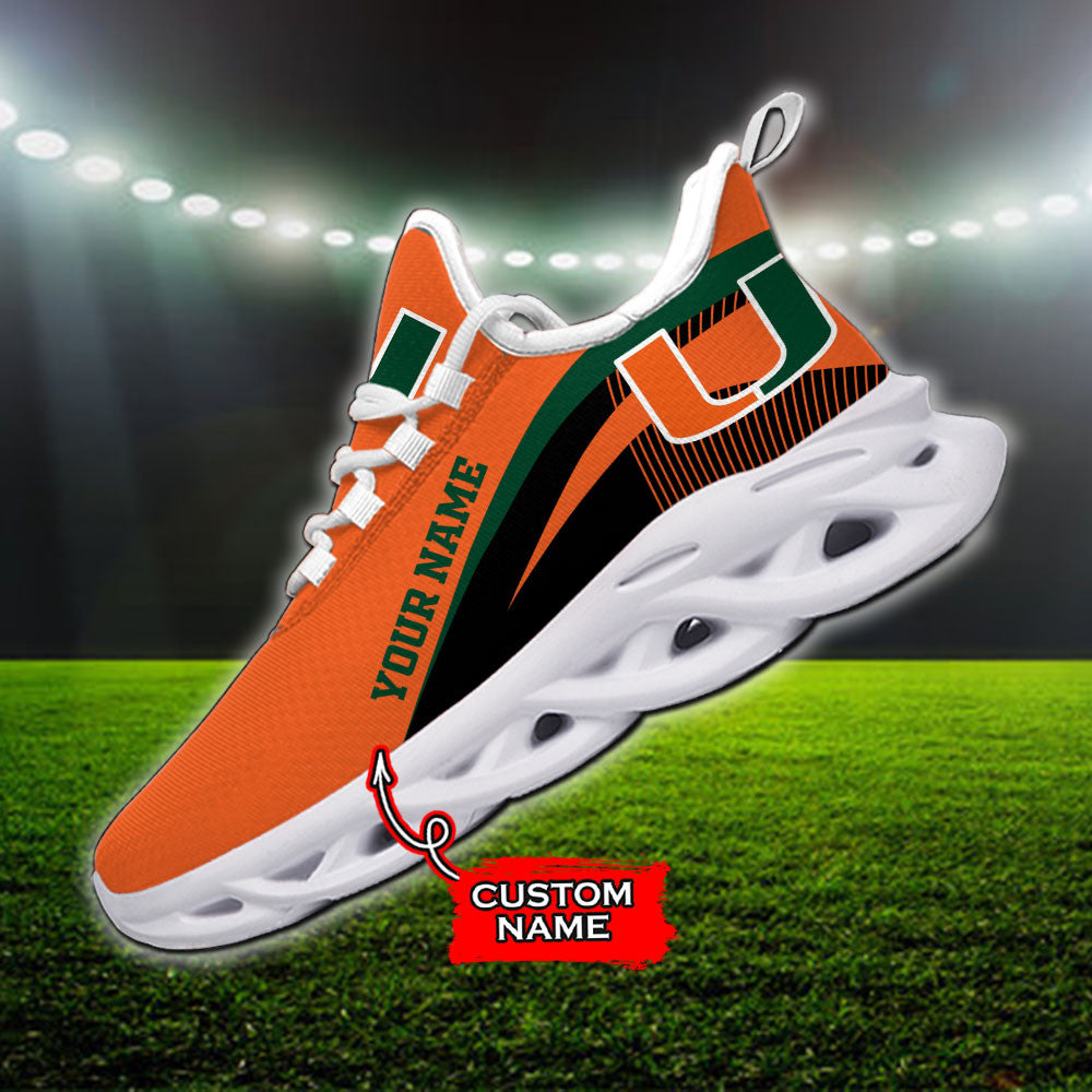 Miami Hurricanes Max Soul Shoes Sneakers For Men And Women