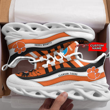 Clemson Tigers Max Soul Shoes Sneakers For Men And Women