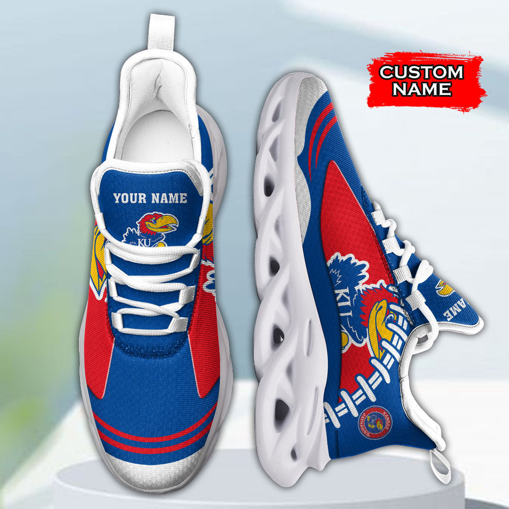 Kansas Jayhawks Max Soul Shoes Sneakers For Men And Women