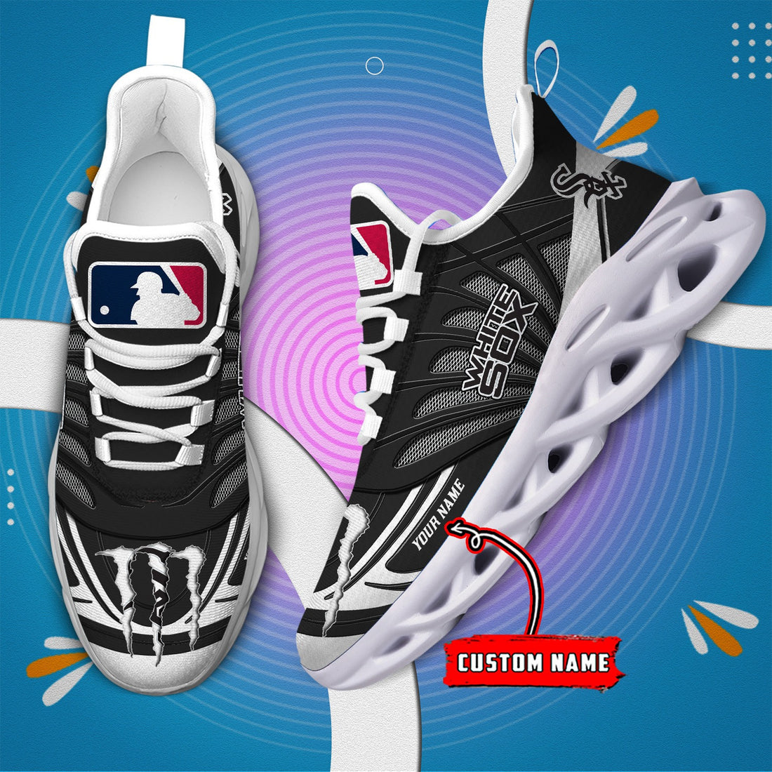 Chicago White Sox Max Soul Shoes Sneakers For Men And Women