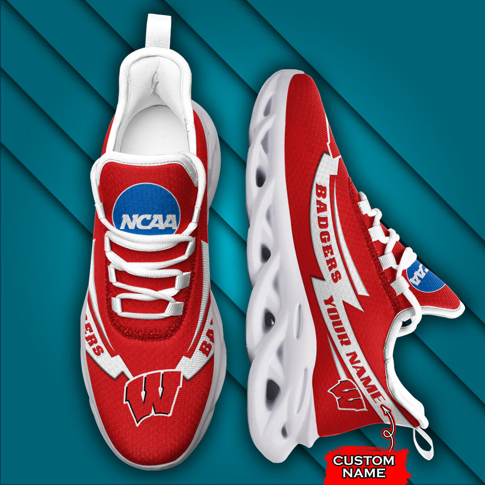Wisconsin Badgers Max Soul Shoes Sneakers For Men And Women
