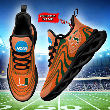 Miami Hurricanes Max Soul Shoes Sneakers For Men And Women