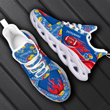 Kansas Jayhawks Max Soul Shoes Sneakers For Men And Women