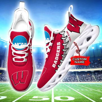 Wisconsin Badgers Max Soul Shoes Sneakers For Men And Women