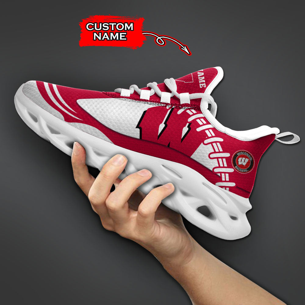 Wisconsin Badgers Max Soul Shoes Sneakers For Men And Women