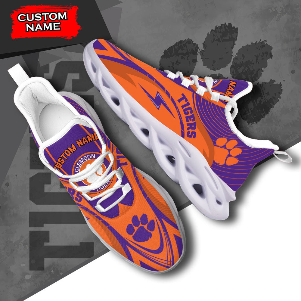 Clemson Tigers Max Soul Shoes Sneakers For Men And Women