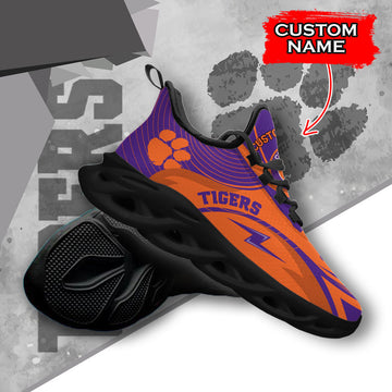 Clemson Tigers Max Soul Shoes Sneakers For Men And Women