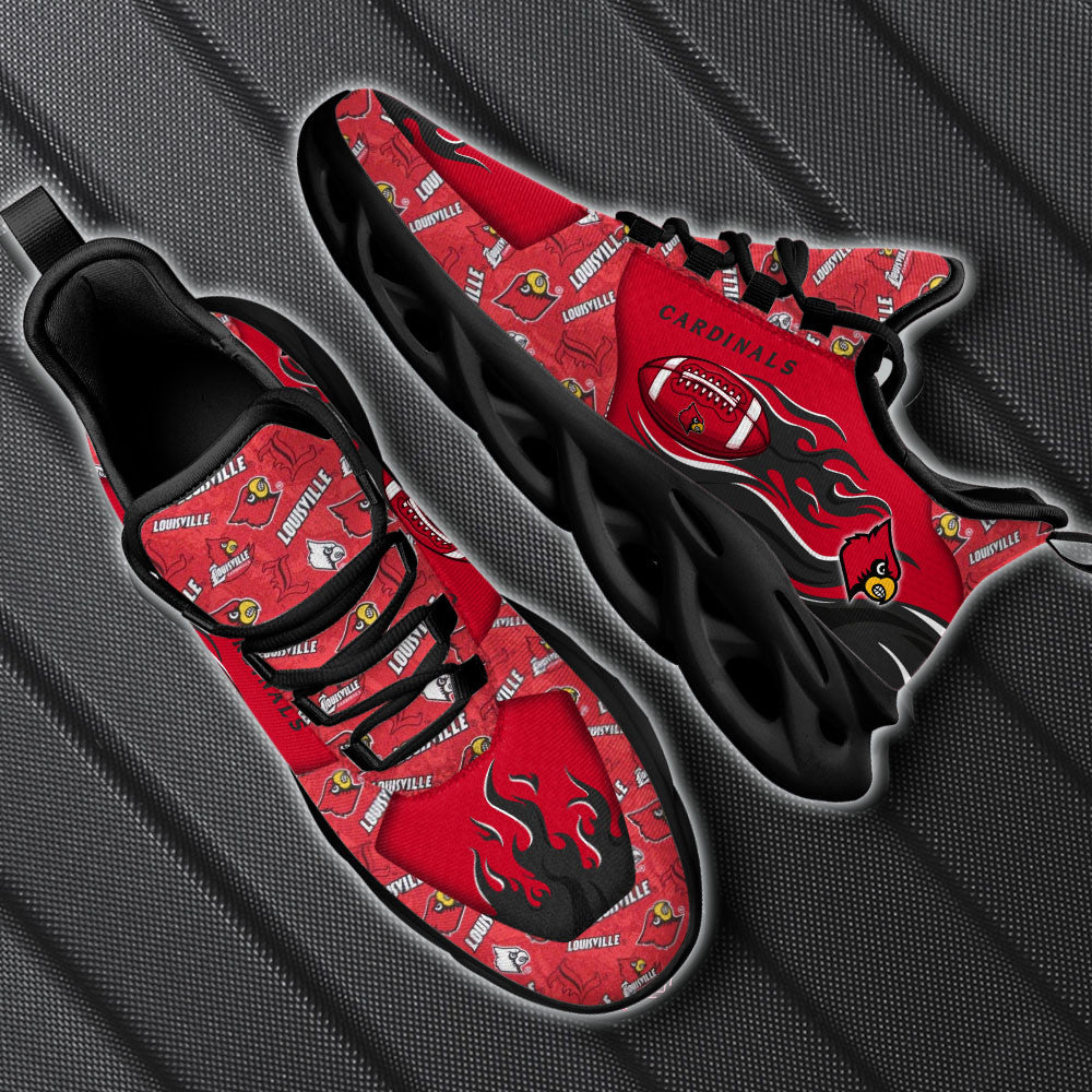 Louisville Cardinals Max Soul Shoes Sneakers For Men And Women