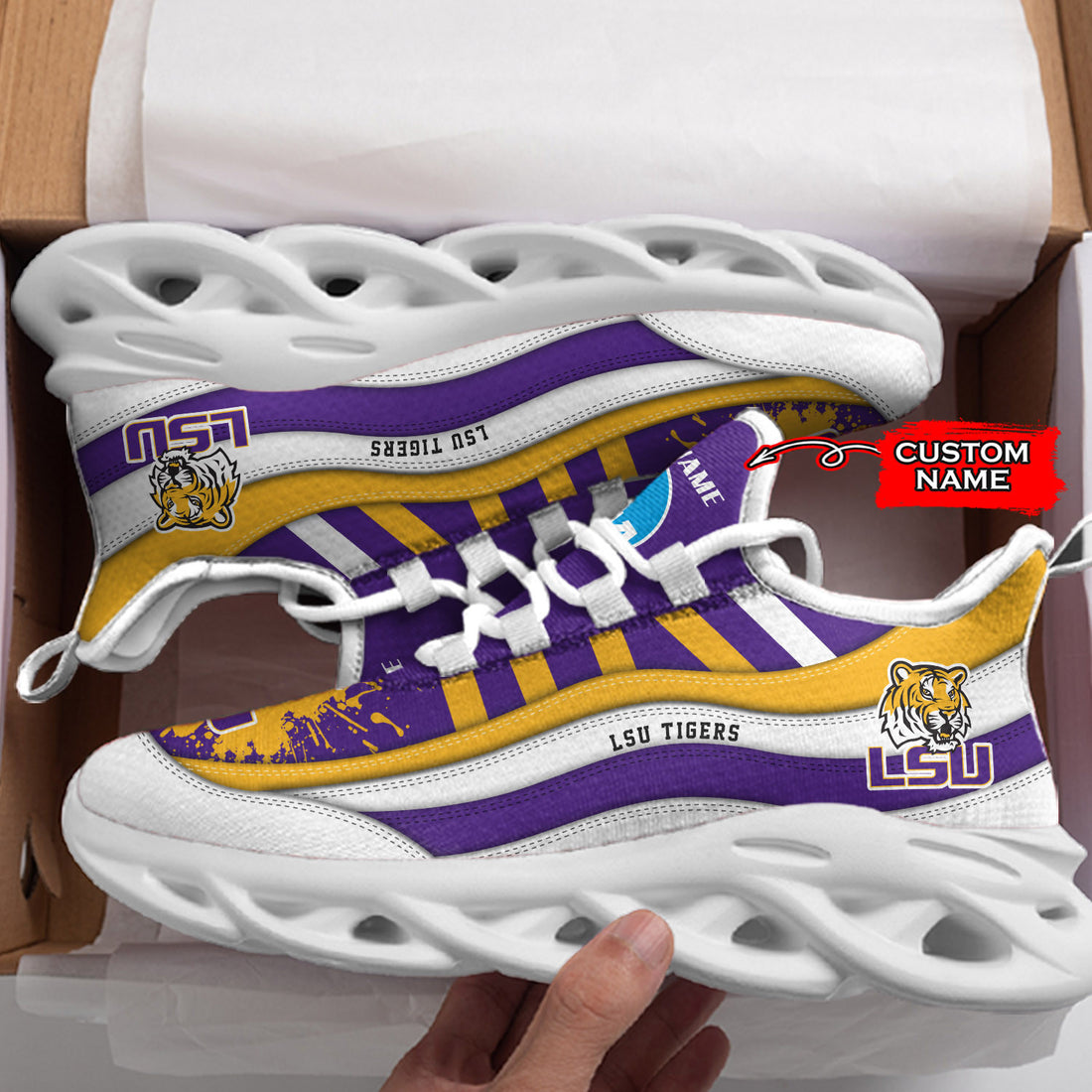 LSU Tigers Max Soul Shoes Sneakers For Men And Women