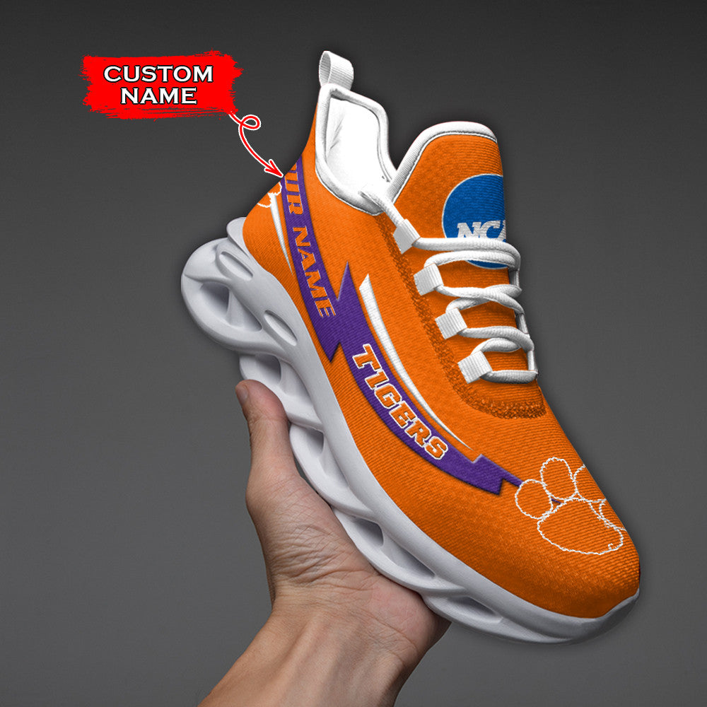 Clemson Tigers Max Soul Shoes Sneakers For Men And Women