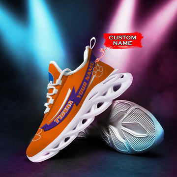 Clemson Tigers Max Soul Shoes Sneakers For Men And Women