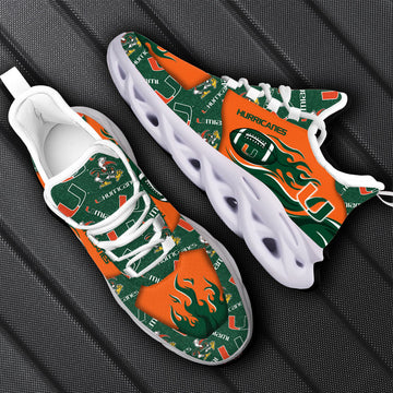 Miami Hurricanes Max Soul Shoes Sneakers For Men And Women