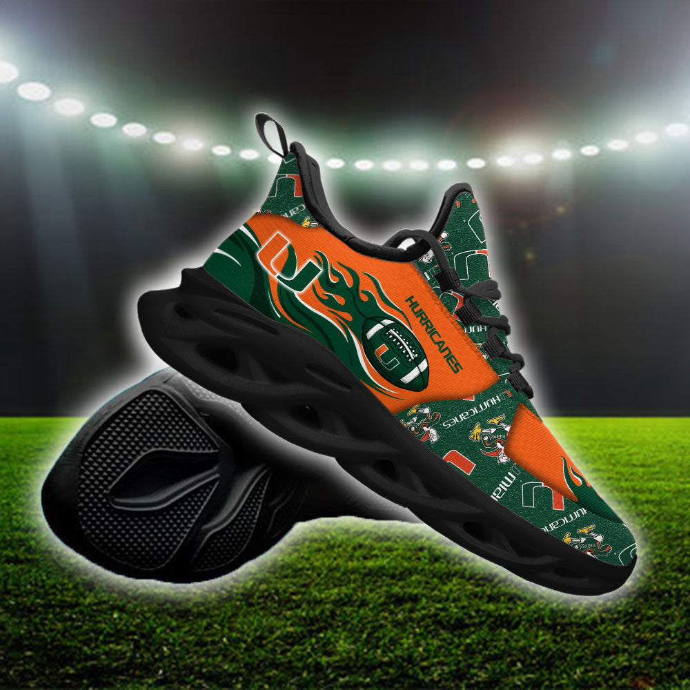 Miami Hurricanes Max Soul Shoes Sneakers For Men And Women