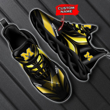 Michigan Wolverines Max Soul Shoes Sneakers For Men And Women