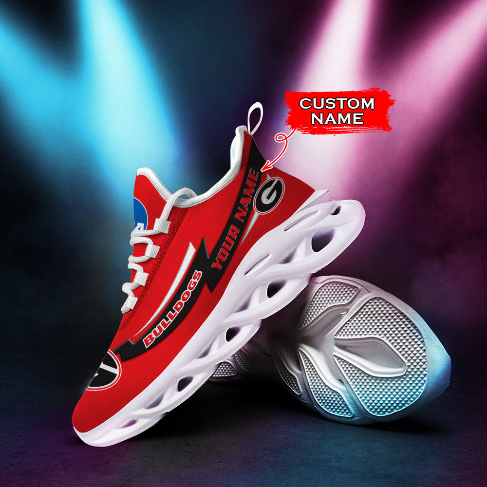 Georgia Bulldogs Max Soul Shoes Sneakers For Men And Women