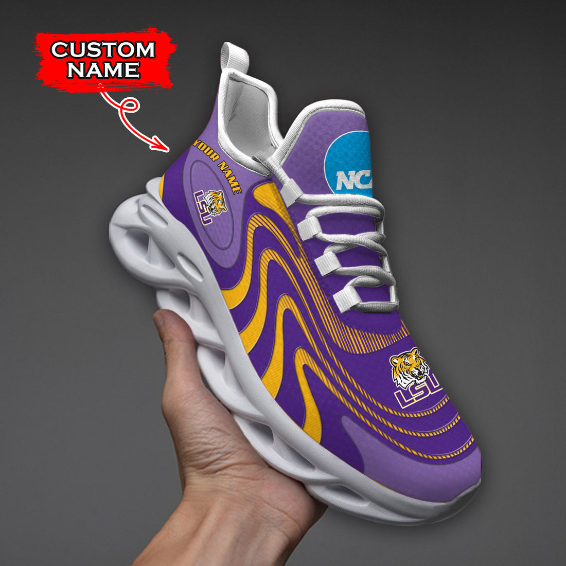 LSU Tigers Max Soul Shoes Sneakers For Men And Women