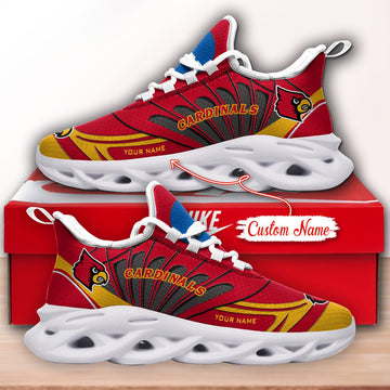 Louisville Cardinals Max Soul Shoes Sneakers For Men And Women