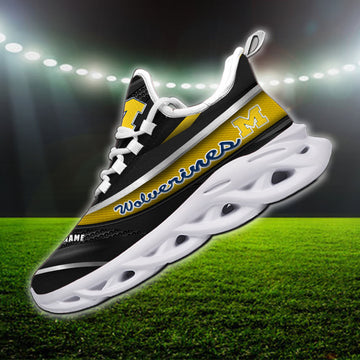 Michigan Wolverines Max Soul Shoes Sneakers For Men And Women