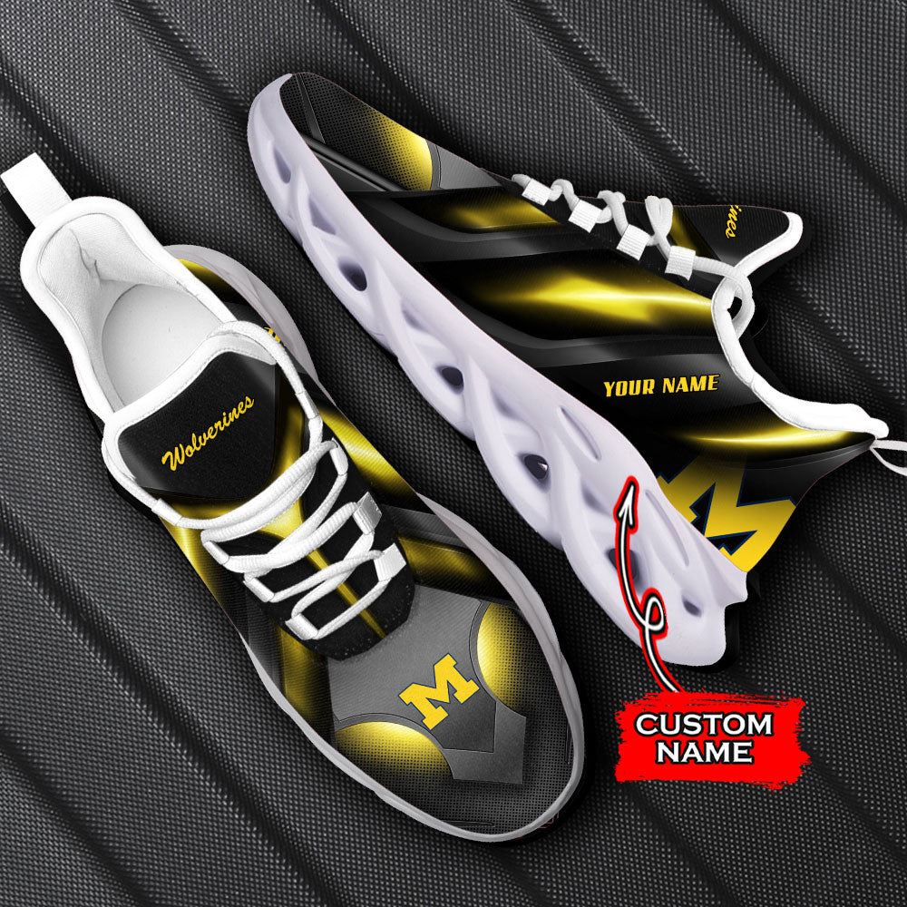 Michigan Wolverines Max Soul Shoes Sneakers For Men And Women