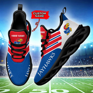 Kansas Jayhawks Max Soul Shoes Sneakers For Men And Women