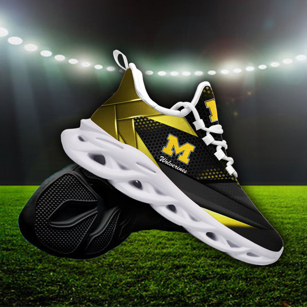 Michigan Wolverines Max Soul Shoes Sneakers For Men And Women