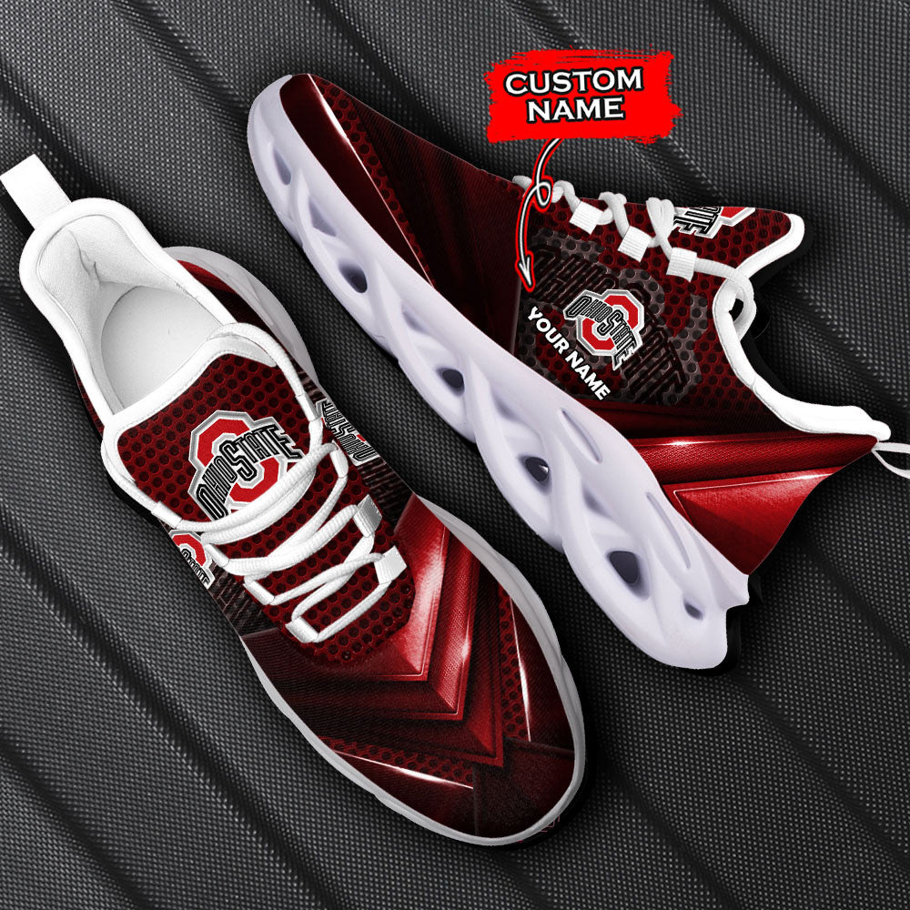 Ohio State Buckeyes Max Soul Shoes Sneakers For Men And Women