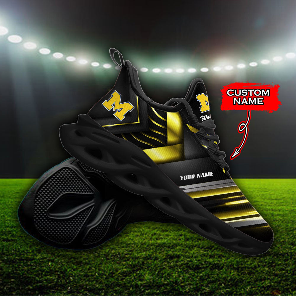 Michigan Wolverines Max Soul Shoes Sneakers For Men And Women