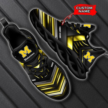 Michigan Wolverines Max Soul Shoes Sneakers For Men And Women