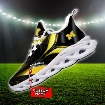 Michigan Wolverines Max Soul Shoes Sneakers For Men And Women