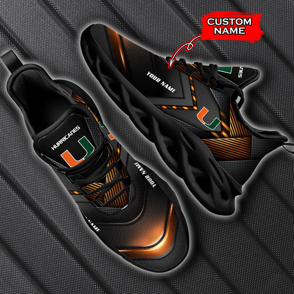 Miami Hurricanes Max Soul Shoes Sneakers For Men And Women