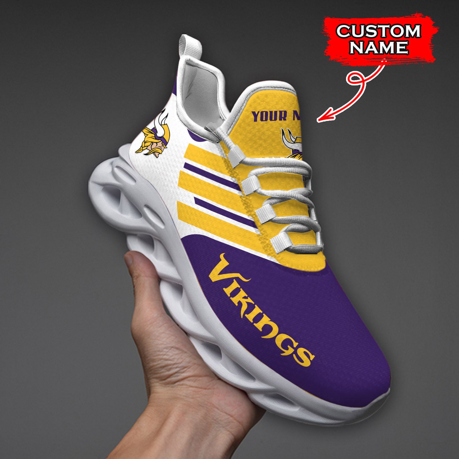 Minnesota Vikings Max Soul Shoes Sneakers For Men And Women