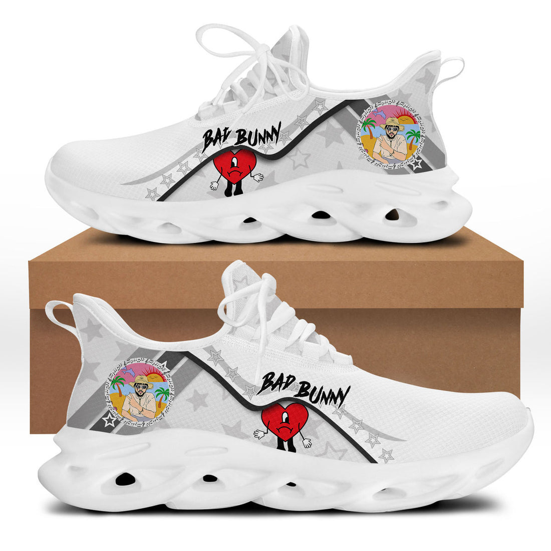 Bad Bunny Max Soul Shoes Sneakers For Men And Women