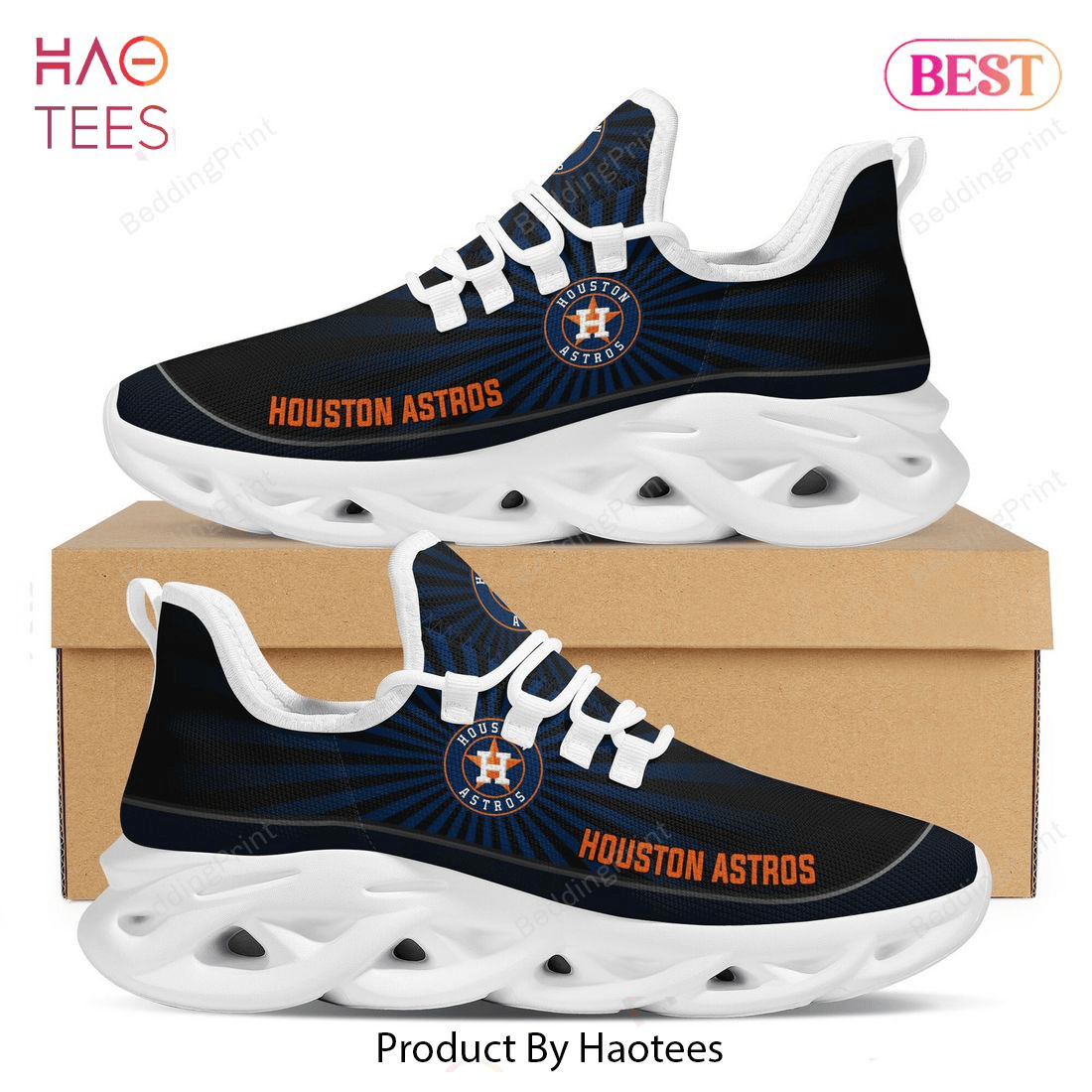 Houston Astros Light Flashes Design Max Soul Shoes Sport Sneakers
