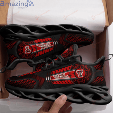 Texas Tech Red Raiders Black Max Soul Shoes Sport Sneakers