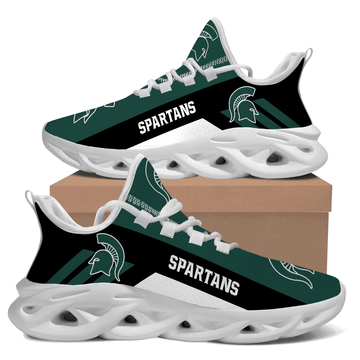 Michigan State Spartans Green Logo Max Soul Shoes Sport Sneakers