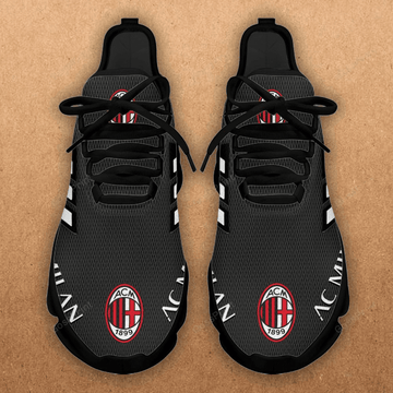 AC Milan Black White Line Max Soul Shoes Sport Sneakers