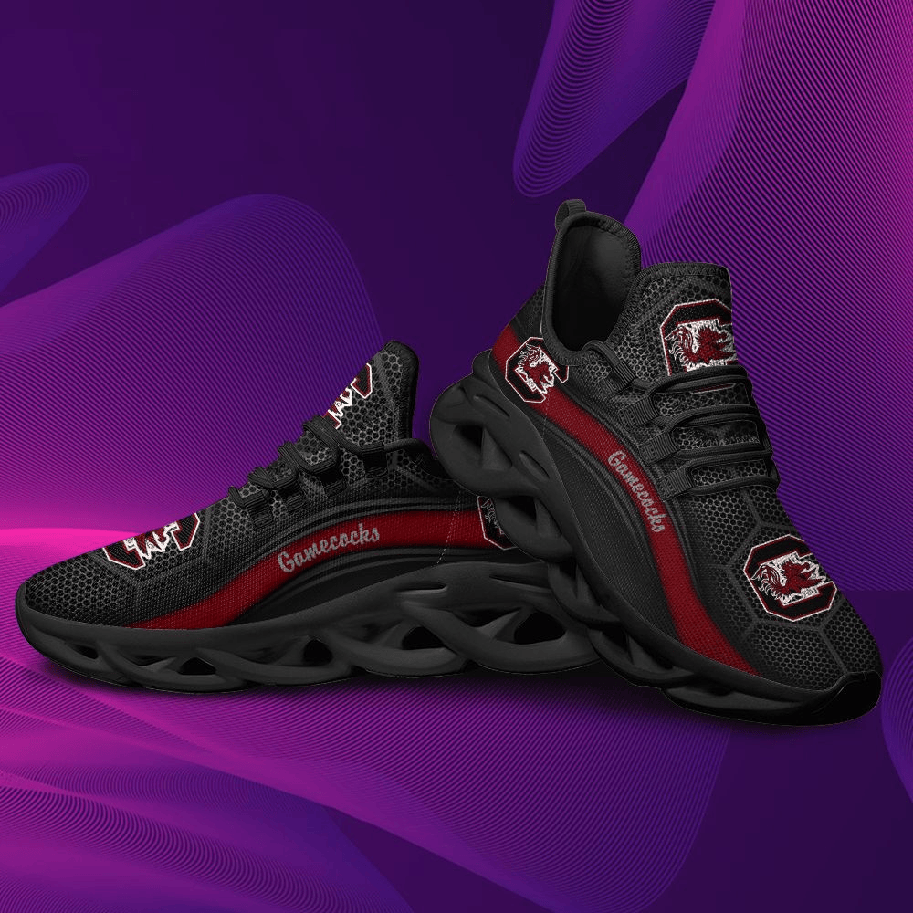 South Carolina Gamecocks Black Garnet Max Soul Shoes Sport Sneakers