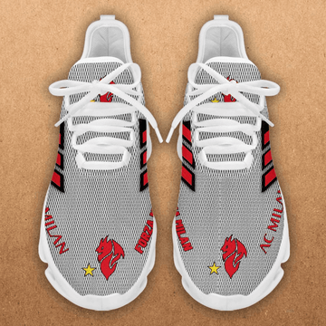 AC Milan Grey Red Line Max Soul Shoes Sport Sneakers
