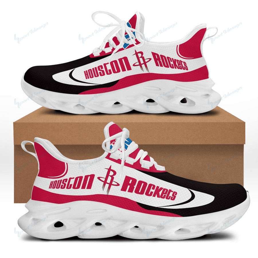 NBA Houston Rockets White Red Max Soul Shoes Sport Sneakers