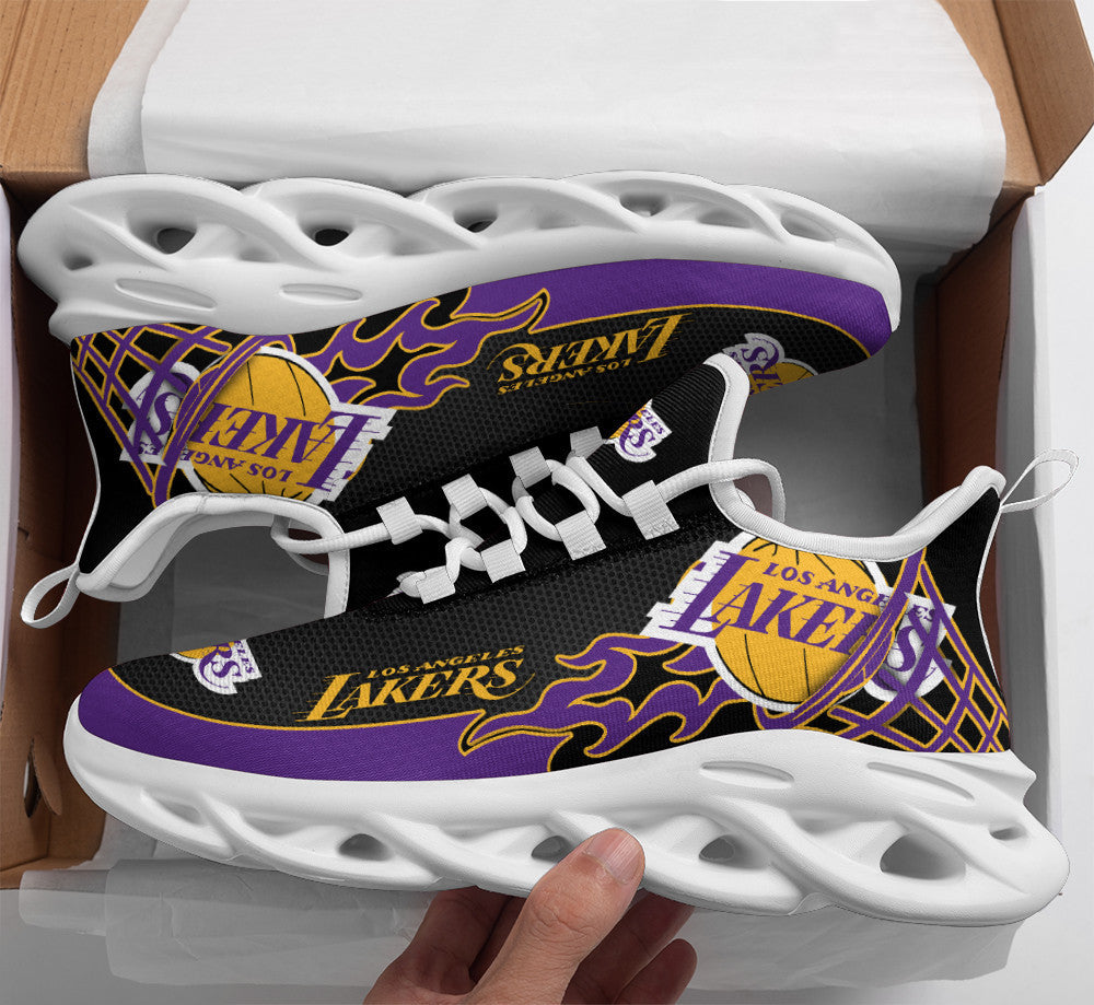Los Angeles Lakers Max Soul Shoes Shoes, Running Sneakers BG114
