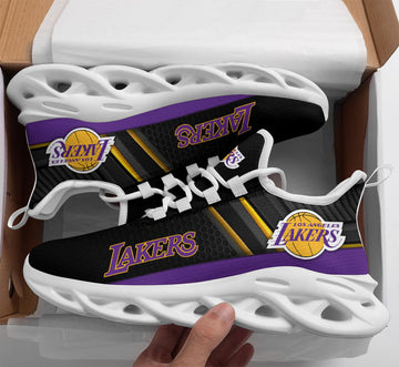 Los Angeles Lakers Max Soul Shoes, Running Sneakers BG116