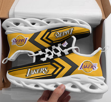 Los Angeles Lakers Max Soul Shoes, Running Sneakers BG112