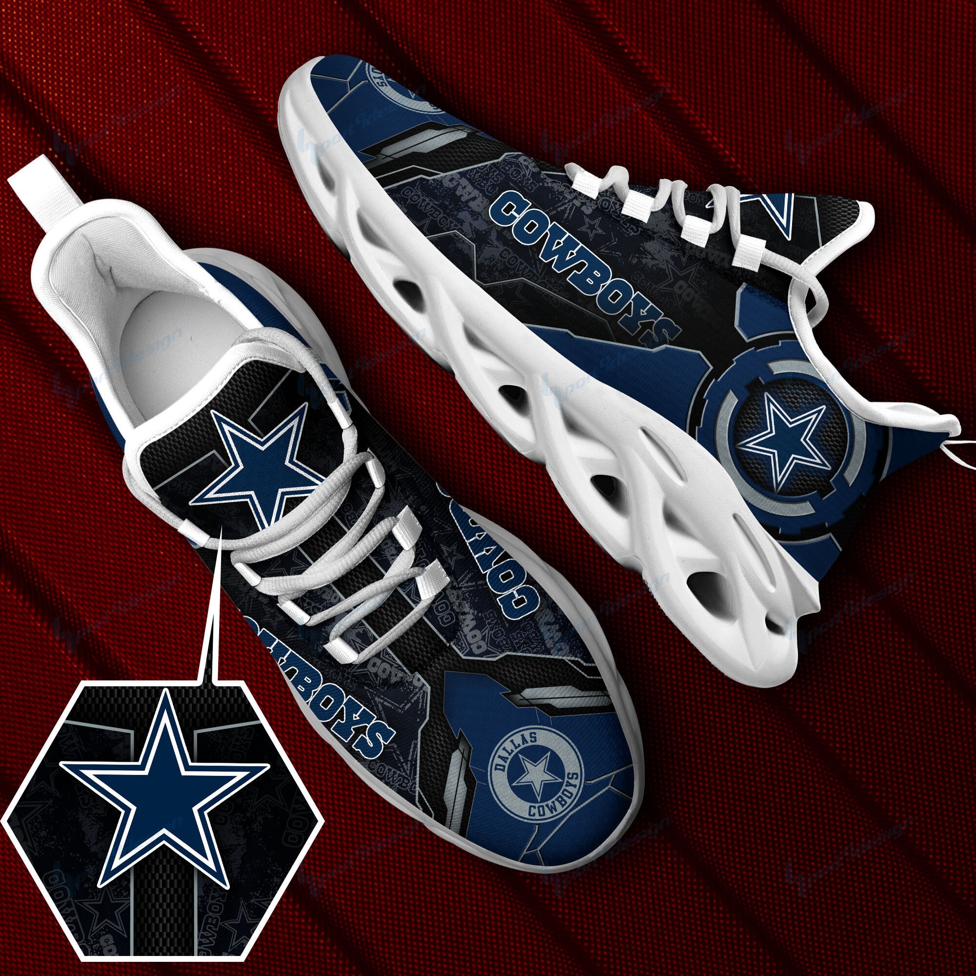 Dallas Cowboys Max Soul Shoes Running Sneakers SPD13