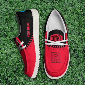 Rutgers Scarlet Knights Thickened Hey Dude Shoes