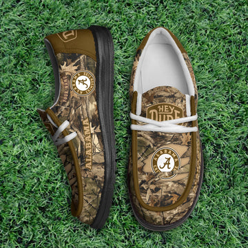 Alabama Crimson Tide Camo Hunting Thickened Hey Dude Shoes