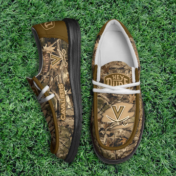 Virginia Cavaliers Camo Hunting Thickened Hey Dude Shoes