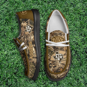 Texas A&amp;M Aggies Camo Hunting Thickened Hey Dude Shoes