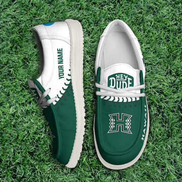 Hawaii Rainbow Warriors Thickened Hey Dude Shoes