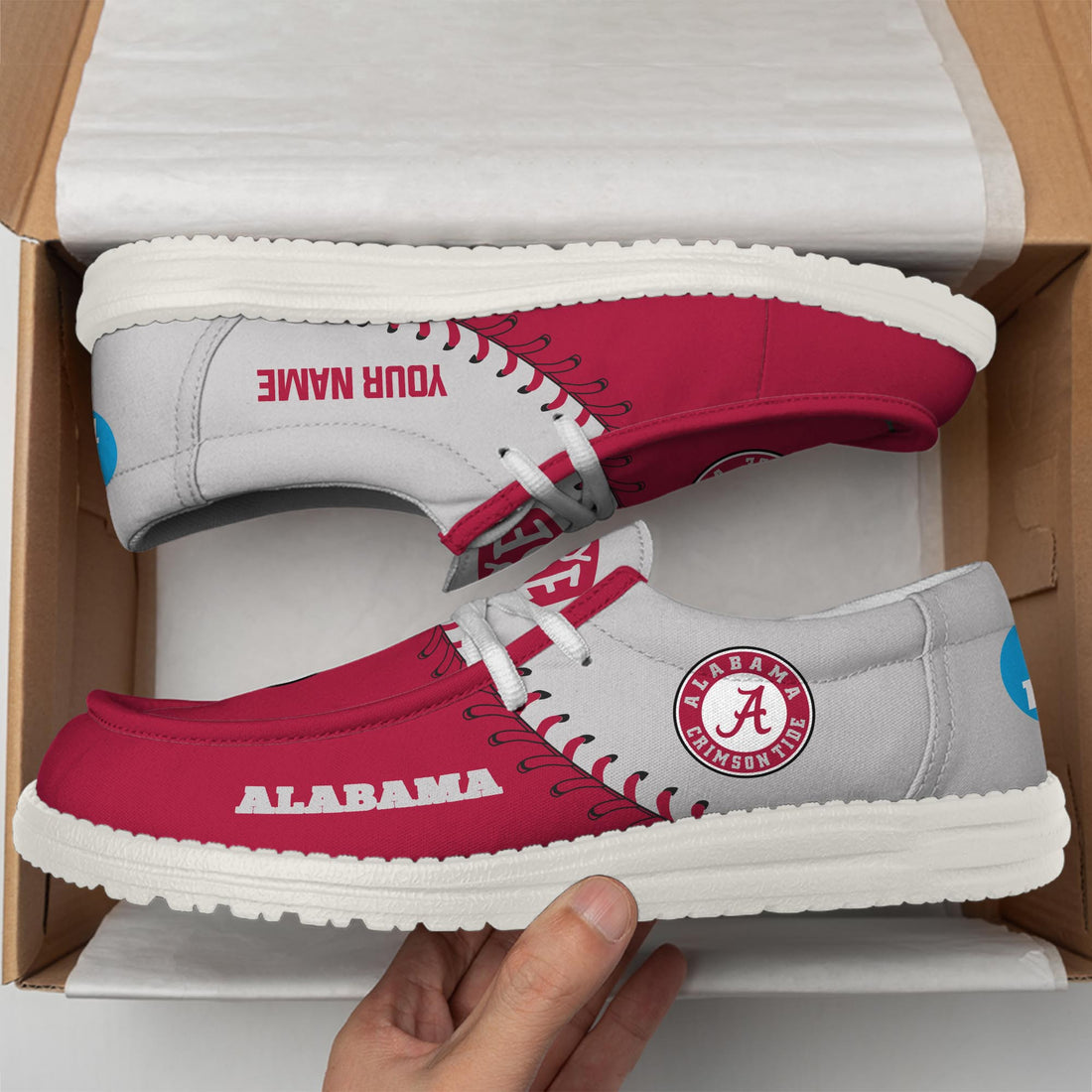 Alabama Crimson Tide Thickened Hey Dude Shoes