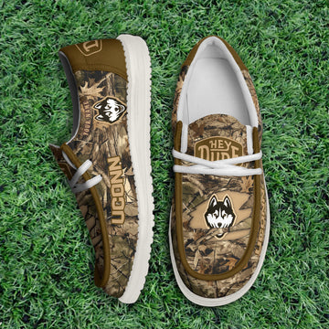 Uconn Huskies Camo Hunting Thickened Hey Dude Shoes